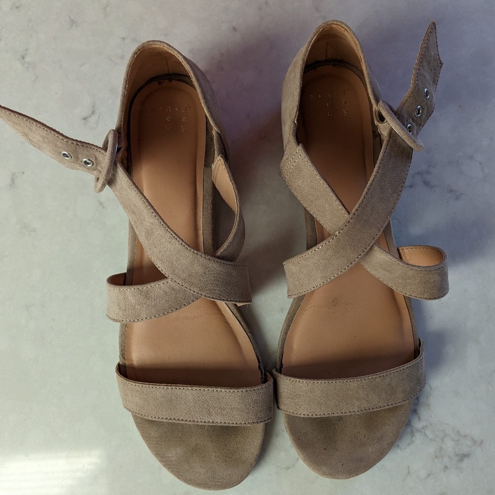 Nude strappy sandals